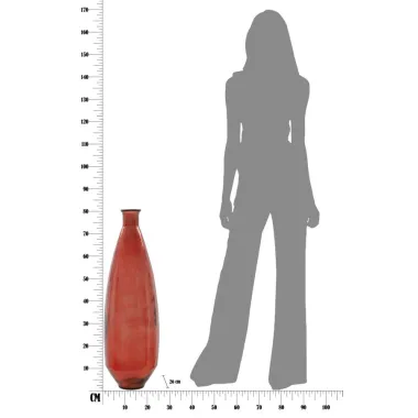 Wazon ADOBE Szkło Recyklingowe 26x80 cm (WYPRODUKOWANY W HISZPANII)